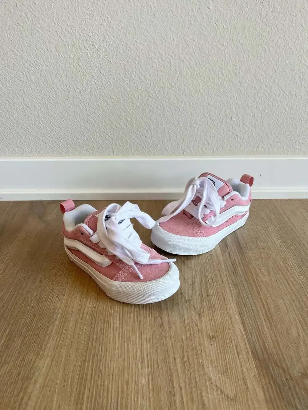 NEW Vans, Kids' Knu Skool Pink Suede Sneakers, Back to School, Skater, 11.5C